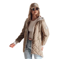 Ruda moteriška dygsniuota striukė Merina