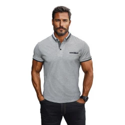 Vyriški pilki polo marškinėliai Ozan