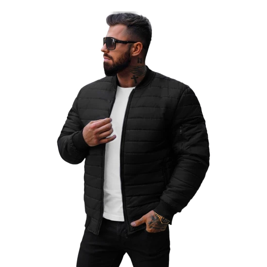 Vyriška dygsniuota juoda striukė Minti JS/MY02Z