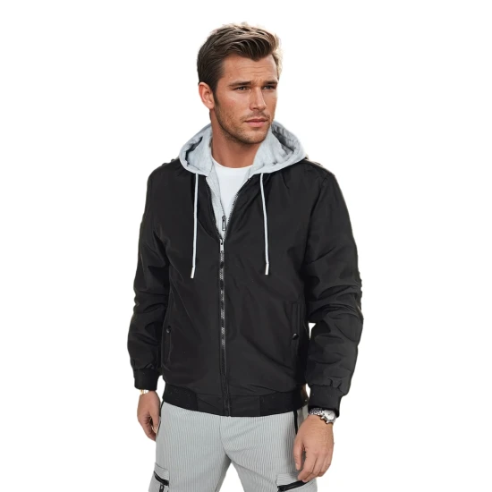 Vyriška juodos spalvos  bomber stiliaus striukė Edmin TX5021