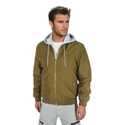 Vyriška žalios spalvos bomber stiliaus striukė Edmin