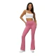 Moteriškos laisvalaikio tamsiai rožinės kelnės Alin JS/17K588/111