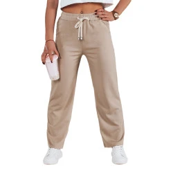 Moteriškos laisvalaikio rusvos kelnės Relax