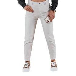 Moteriški rusvos spalvos džinsai Evin