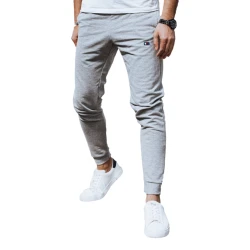 Vyriškos šviesiai pilkos laisvalaikio kelnės Denil