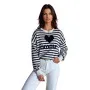 Granatowy sweter damski Amour