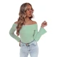 Moteriškas žalios spalvos megztinis Show MY2430