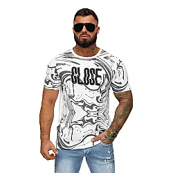 Men's white shirt Close