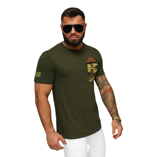 Vyriški chaki spalvos marškinėliai Soldier O/MPO3492