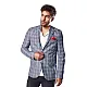 Men's checked jacket Danil MX0566