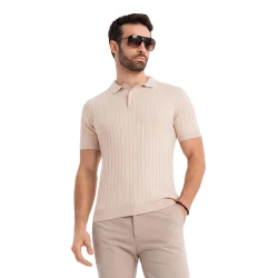 Vyriški rusvi polo marškinėliai Azir