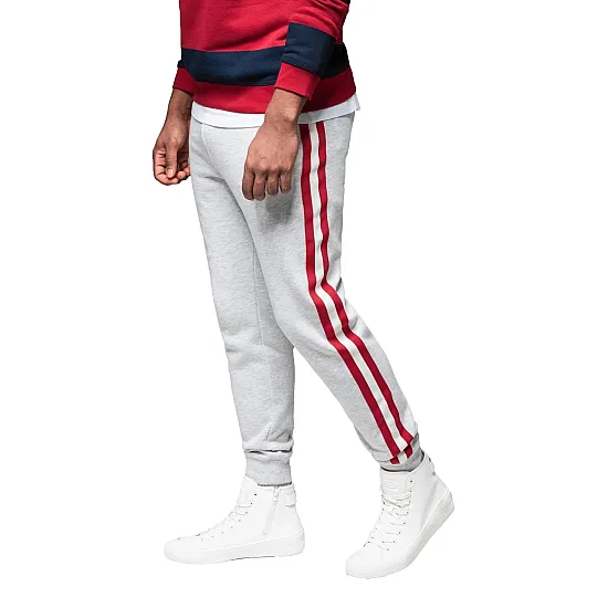 Men's grey casual trousers Olin V1 OM-PASK-0258