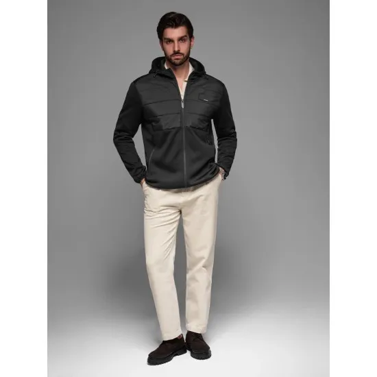 Men's black jacket Munt V5 OM-JANP-0160
