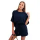 Women's dark blue set Nika 32232