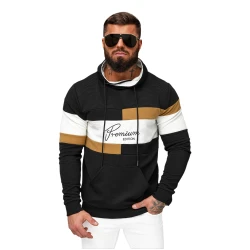 Vyriškas juodas džemperis Henry