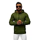 Men's khaki hooded jumper Buvoli JS/2009