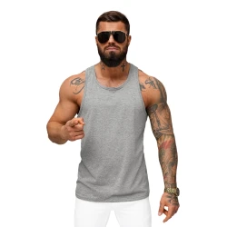 Vyriški berankoviai tamsiai pilki marškinėliai Romul