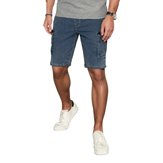 Vyriški mėlynos spalvos šortai Aidis SX2494