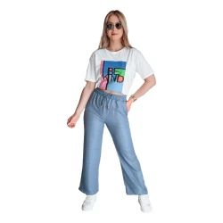 Moteriški baltos spalvos marškinėliai Kindbe