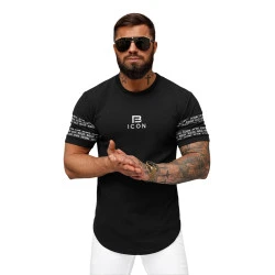 Vyrški juodi marškinėliai Bicon