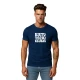 Vyriški tamsiai mėlyni marškinėliai Kietas tėtis (baltas) PK4004