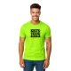 Vyriški neoniniai žali marškinėliai Kietas tėtis (juodas) PK4004