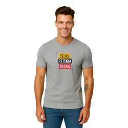 Šviesiai pilki marškinėliai Tėtis reiškia viską