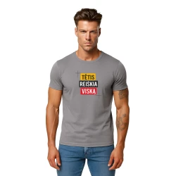 Pilki marškinėliai Tėtis reiškia viską