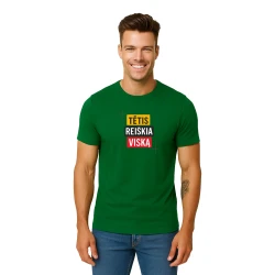 Tamsiai žali marškinėliai Tėtis reiškia viską