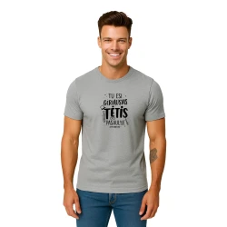 Vyriški pilki marškinėliai Geriausias tėtis (juodas)