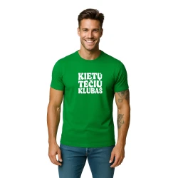 Vyriški žali marškinėliai Kietas tėtis (baltas)