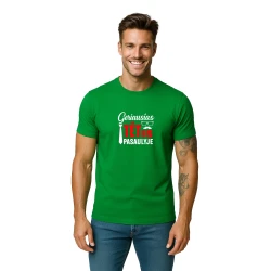 Žali marškinėliai Geriausias tėtis pasaulyje (baltas)