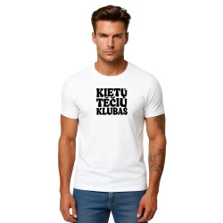 Vyriški balti marškinėliai Kietas tėtis (juodas)