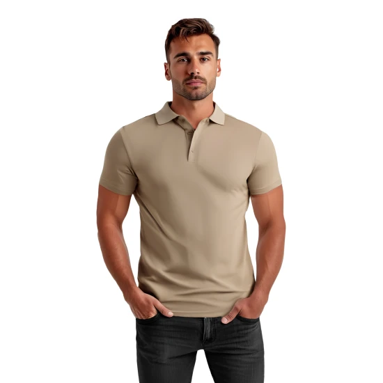 Vyriški rudi polo marškinėliai Casual Marškinėliai