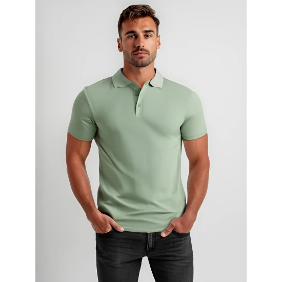 Vyriški mėtiniai polo marškinėliai Casual JS/8T80