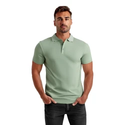 Vyriški mėtiniai polo marškinėliai Casual