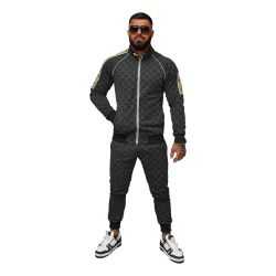 Vyriškas juodas sportinio kostiumo komplektas Design