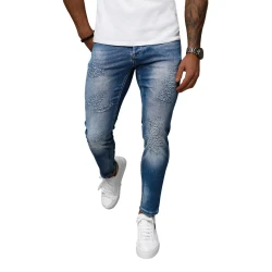 Vyriški mėlyni džinsai Monter