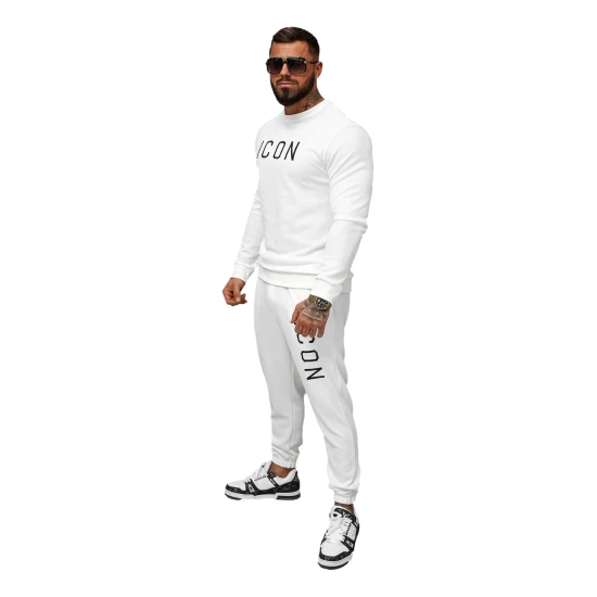 Vyriškos baltos sportinės kelnės Icon O/D9125Z