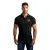 Men's black polo shirt Heart
