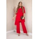Moteriškas raudonos spalvos komplektas Elis 30213