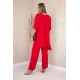 Moteriškas raudonos spalvos komplektas Elis 30213