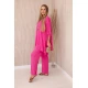 Moteriškas tamsiai rožinės spalvos komplektas Elis 28198