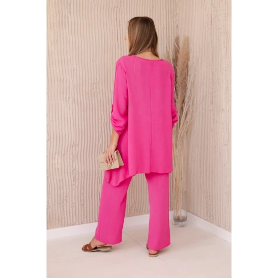 Moteriškas tamsiai rožinės spalvos komplektas Elis 28198