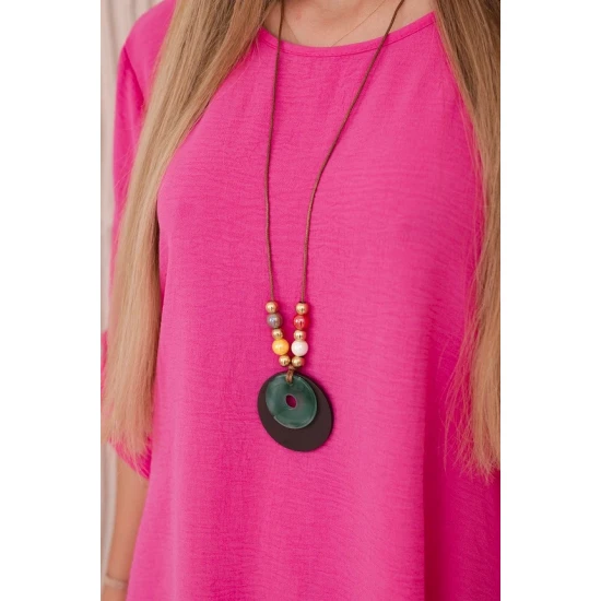 Moteriškas tamsiai rožinės spalvos komplektas Elis 28198