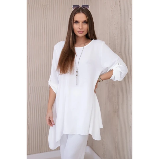 Moteriškas baltos spalvos komplektas Elis 28087