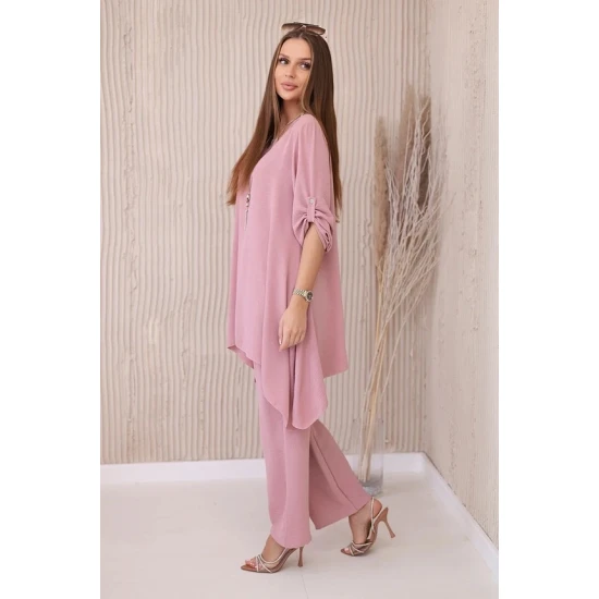 Moteriškas rožinės spalvos komplektas Elis 27941