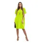 Green dress with pockets and pendant Deli