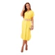 Moteriška geltona suknelė su diržu Amber