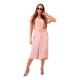 Moteriška šviesiai rožinė suknelė su diržu Amber